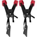 2er-Pack universeller Rasentrimmer-Gürtel – professioneller Rasentrimmer-Gurt für STIHL Rasentrimmer, Rasentrimmer usw. (schwarz rot).