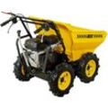 Dumper GÜDE "GAD 400.1/4x4", gelb (gelb, schwarz), B:84,5cm H:110cm L:141,5cm, Motorschubkarren