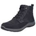 Winterboots RIEKER Gr. 44, schwarz, Herren, Leder, Lederimitat, Schuhe, Outdoorschuh, Schnürboots, Stiefelette mit riekerTEX-Membran, Topseller