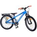 Kinderfahrrad Cross für Jungen 20 Zoll Kinderrad Blau, Rücktrittbremse