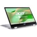 ACER CP513-1H-S3XM, Chromebook, mit 13,3 Zoll Display Touchscreen, Qualcomm Snapdragon 700 Series, 4 GB RAM, 64 eMMC Keine Grafikkarte, Pure Silver, Google Chrome OS