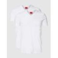 T-Shirt mit Logo-Print im 2er-Pack Modell 'HUGO-V'