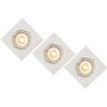 Focus - Einbaustrahler - led Dim. - GU10 - 3x5W 3000K - Weiß - Set von 3 - Lucide