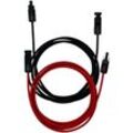 Feueranker ® - Solarkabel Verlängerungskabel rot schwarz 6mm² 2x 3 Meter Stecker Solarstecker 0% nach §12 Abs. 3 UstG