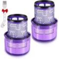 Ugreat - 2er-Pack Filter für Dyson V11 Absolute Extra Pro, V11 Torque Drive Animal, V15 Detect Akku-Staubsauger SV14 SV17 SV22, waschbarer