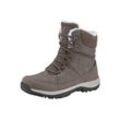 Outdoorwinterstiefel HI-TEC "RIVA MID WATERPROOF", Gr. 37, grau (olive), Synthetik, sportlich, Schuhe Schnürboots Winterboots, Winterstiefel, Snowboots, Winterschuhe, wasserdicht & gefüttert