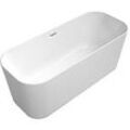 Villeroy und Boch Villeroy & Boch Finion freistehende Badewanne 177FIN7A100V201 170x70cm, Design-Ring, weiß, chrom