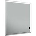 Keuco Royal Lumos Spiegelschrank 14311172201 Wandeinbau, silber-eloxiert, verdecktes Ablagefach, 650 x 735 x 165 mm, Anschlag links