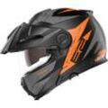 Schuberth E2 Explorer, Klapphelm Matt Schwarz/Grau/Orange L (58/59) male