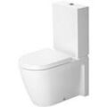 Duravit Starck 2 Stand-Tiefspül-WC-Kombination 2145090000 37x63cm, 4,5 l, aufgesetzten Spülkasten, weiß