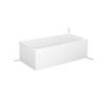 Bette BetteLux Silhouette Badewanne 3461-000CELVS 180x90x45cm, Eckeinbau rechts, mit Schürze, weiß