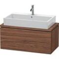 Duravit L-Cube Waschtisch-Unterschrank LC580802121 92 x 47,7 cm, nussbaum dunkel, für Konsole, 2 Schubkästen