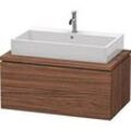 Duravit L-Cube Waschtisch-Unterschrank LC581802121 92 x 54,7 cm, nussbaum dunkel, für Konsole, 2 Schubkästen