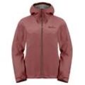 Funktionsjacke JACK WOLFSKIN "HIGHEST PEAK 3L JKT W", Damen, Gr. L (42/44), rot (apple, butter), OBERSTOFF 100% POLYESTER FUTTER 100% POLYESTER, Jacken