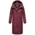 Winterjacke MARIKOO "Soranaa", Damen, Gr. L, rot (wine), Obermaterial: 100% Polyester; Futter: 100% Polyester; Wattierung: 100% Polyester; Ärmelfutter: 100% Polyester, Jacken, langer Winter Mantel mit Kapuze