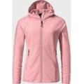 Fleecejacke SCHÖFFEL "Hiking Fleece Hoody Style Cascata WMS", Damen, Gr. 38, pink (3465, pink), Oberstoff: 94% Polyester 6% Elasthan, sportlich, regular fit, hoch geschlossener Ausschnitt, Langarm, Jacken