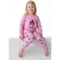 SCHIESSER Schlafanzug lang Organic Cotton Bündchen Panda rosé - Girls World 128 female