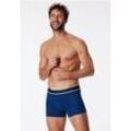 SCHIESSER Shorts 3er-Pack Organic Cotton Webgummibund blau/schwarz - 95/5 4 male