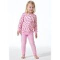 SCHIESSER Schlafanzug lang Organic Cotton Bündchen Herzen rosé - Girls World 92 female