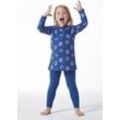 SCHIESSER Schlafanzug lang Organic Cotton Leggings Panda blau - Girls World 128 female