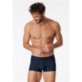 SCHIESSER Shorts navy-schwarz gestreift - Long Life Soft 7 male