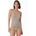 SCHIESSER Spaghetti-Top braun - Personal Fit XL female