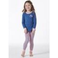 SCHIESSER Schlafanzug lang Feinripp Panda Ringel blau - Girls World 116 female