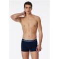 SCHIESSER Shorts 3er-Pack Organic Cotton Webgummibund dunkelblau - 95/5 7 male