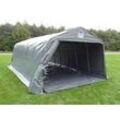 Dancover Zeltgarage Lagerzelt Garagenzelt PRO 3,6x7,2x2,68m PVC mit Bodenplane Abdeckplane, Grau