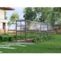 Dancover Gewächshaus Polycarbonat TITAN Arch 320, 18m², 3x6m, Silber