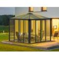 Dancover Orangerie, pavillon LEDRO, 8,7m², Palram/Canopia, 2,95x2,95x2,76m, Grau