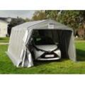 Dancover Zeltgarage Lagerzelt Garagenzelt Basic 3,3x4,8x2,4m PE, grau