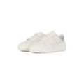 Plateausneaker TOMMY HILFIGER "FEMININE BASKET SNEAKER", Damen, Gr. 37, weiß (ivory kombiniert), Leder, sportlich, Schuhe, Schnürschuh, Halbschuh, Freizeitschuh mit gepolstertem Schaftrand