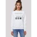 Sweatshirt F4NT4STIC "Pink Floyd Pyramids", Damen, Gr. L, weiß, Obermaterial: 85% Baumwolle, 15% Polyester, casual, regular fit, Rundhals, Langarm ohne Bündchen, Sweatshirts, Premium Qualität