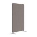 Abstracta Stellwand Softline 50 - Komplettpaket mit schwarzen Standfüßen, Größe B80 x H136 cm, Stoffe Salsa 57 - Beige