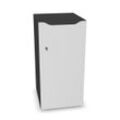 Narbutas Schrank Choice - 1 Tür & Briefeinwurf, Farbe Dark Grey / White