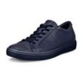 Sneaker ECCO "CLASSIC" Gr. 37, blau (marine), Damen, Leder, Schuhe, in klassischer Optik, Freizeitschuh, Halbschuh, Schnürschuh