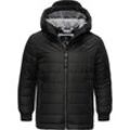 Winterjacke RAGWEAR "Coolio", Jungen, Gr. 128, schwarz, Außenmaterial: 100% Polyester, Innenfutter: 100% Polyester, Wattierung: 100% Polyester, casual, gerade hüftbedeckend, hoch geschlossener Ausschnitt, Langarm Ärmel ohne Ärmelschlitz elastischer Bund mit Windstopper, Jacken, Gesteppte Winter-Outdoorjacke mit Kapuze