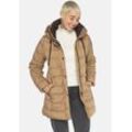 Steppjacke FUCHS SCHMITT, Damen, Gr. 48, beige, Web, Obermaterial: 100% Polyester, unifarben, clean, modisch, regular fit, Jacken, mit abnehmbarer Kapuze