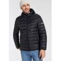 Steppjacke CHAMPION "Hooded Jacket", Herren, Gr. XXL, schwarz, Steppware, Obermaterial: 100% Polyamid, sportlich, Langarm, Jacken