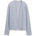 TOM TAILOR Damen Basic Cardigan, blau, Meliert, Gr. XXL