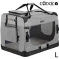 Hundetransportbox Grau L 70x52x52cm