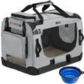 Hundetransportbox Grau S 50x35x35cm