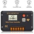 Neuwertig] Eco-worthy 30A 12V/24V Solar Laderegler Intelligenter Regler mit Dual usb Port Solar Batterie Controller lcd Display