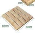 holz4home® Holzfliese aus Kiefernholz 47.5 x 47.5 cm