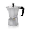 Espressokocher Italiano f. 6 Tassen silber