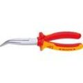 KNIPEX Flachrundzange VDE 26 26 200 verchromt, 40° abgewinkelt 20,0 cm