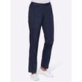 Stretch-Hose CASUAL LOOKS Gr. 52, Normalgrößen, blau (nachtblau), Damen, 98% Baumwolle, 2% Elasthan, unifarben, Hosen