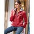 Lederjacke HEINE, Damen, Gr. 34, rot (hummer), 100% Lammnappaleder, Sweatware:60% Baumwolle, 40% Polyester, unifarben, Langarm, Jacken