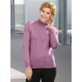 Stehkragenpullover CASUAL LOOKS "Pullover" Gr. 38, lila (orchidee), Damen, 100% Polyacryl, unifarben, Pullover